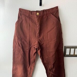 Brown Big Bud Press Pencil Pants